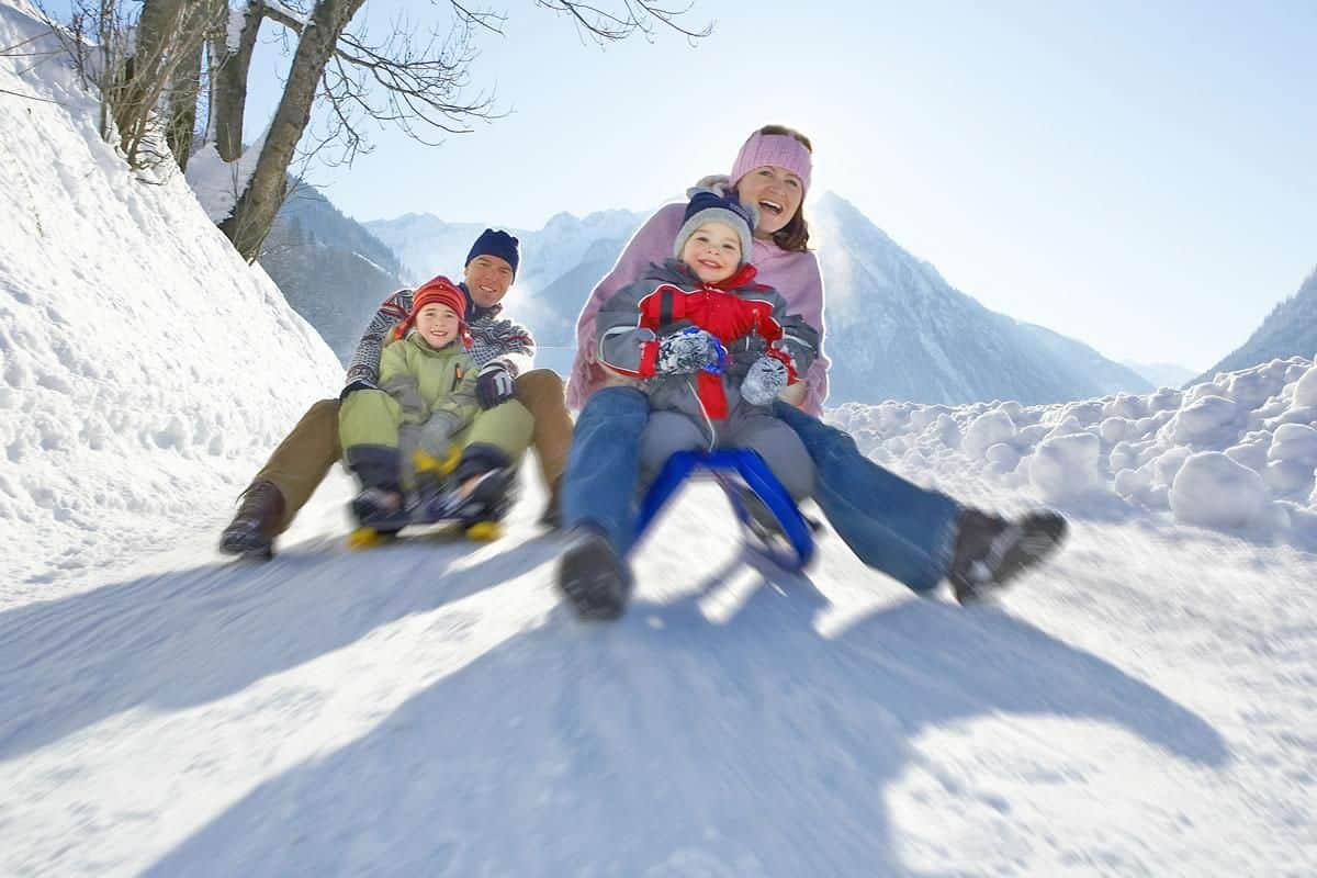 Sledding and tobogganing near Kaprun
